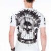 American-feather-skull-headgear-cotton-streetstyle-tshirt-cipo-and-baxx-ct409