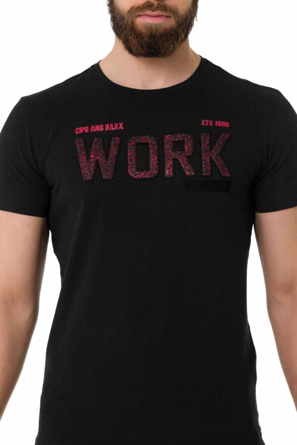 Black-Cotton-Work-Hard-Tshirt-cipo-and-baxx