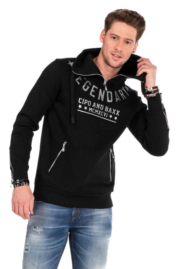 Black-cotton-sweatshirt-legendary-woolen-cipo-and-baxx-cl324