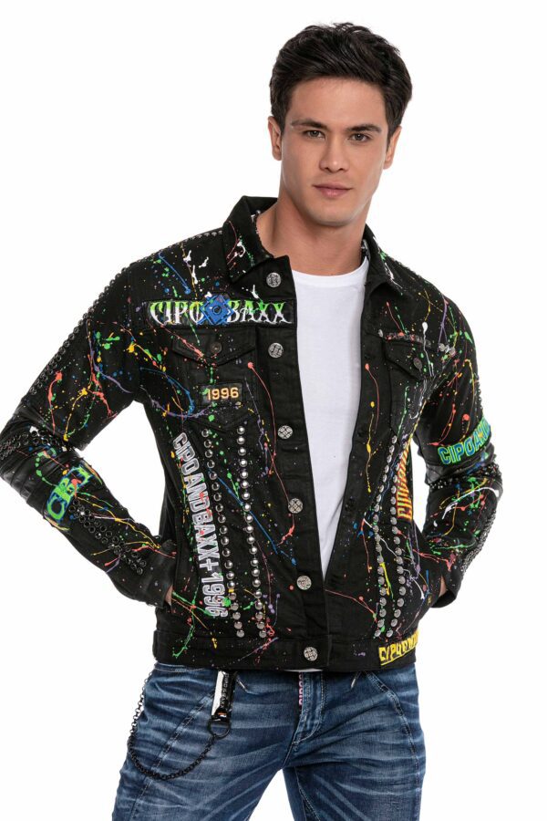 Cipo and Baxx Denim Jacket Luxury Streetwear, party wear