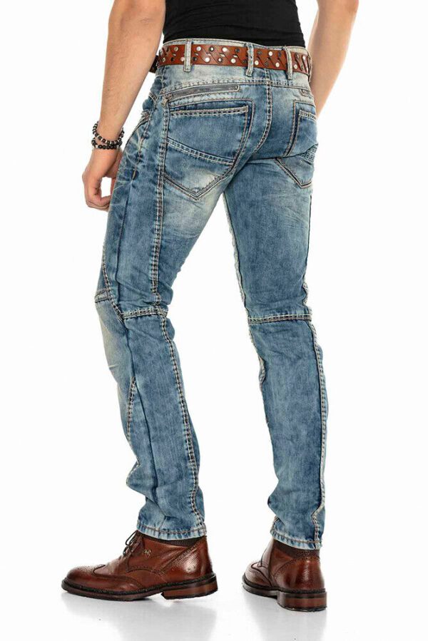 Contrast Stitch Denim Jeans Cipo and Baxx