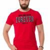 Forever Embossed Red Cotton Tshirt Cipo and Baxx CT736_1