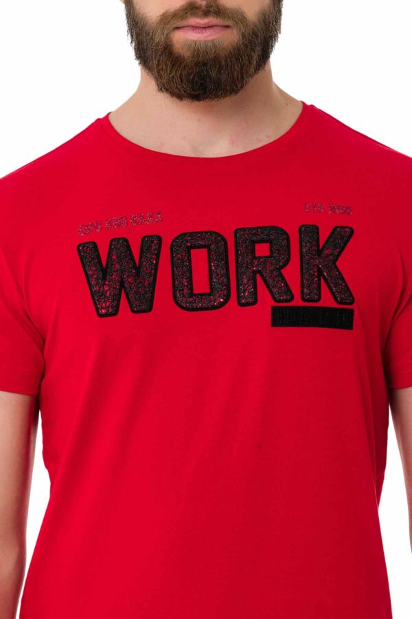 Red-Cotton-Work-Hard-Tshirt-cipo-and-baxx