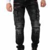 Voyager Cargo Black Denim Jeans Cipo and Baxx CD798