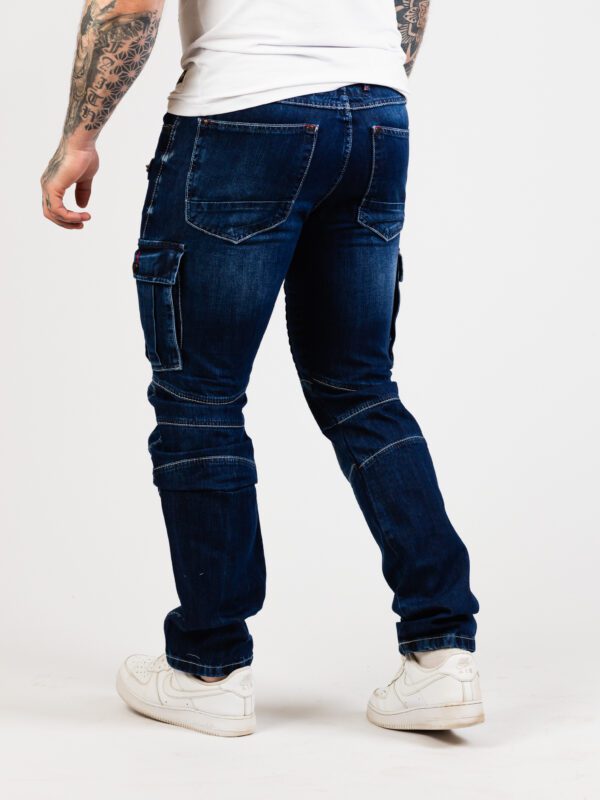 Voyager Cargo Blue Denim Jeans Cipo and Baxx CD798