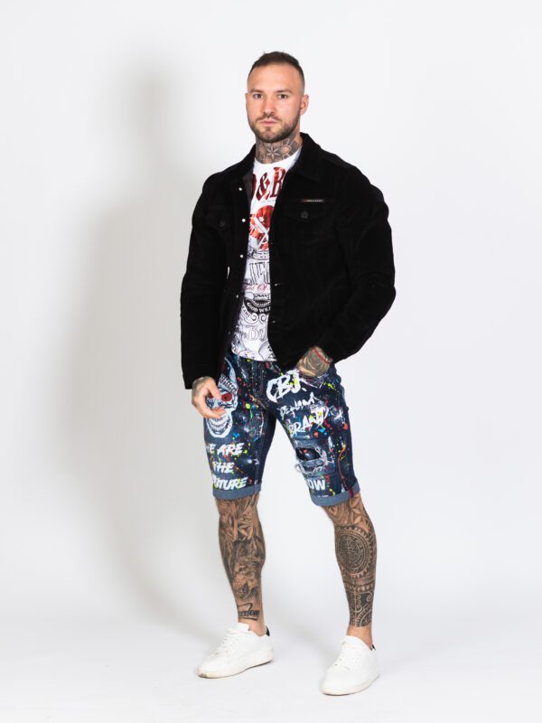 Skull-punk-luxury-denim-men-shorts-cipoandbaxx-ck255