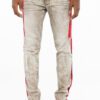 cream cotton washed denim jeans men cipo and baxx cd524