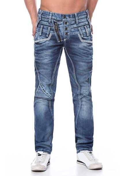 fence-design-blue-denim-jeans-men-c1199 rich result on google SERP when searching for stylish trendy jeans for men