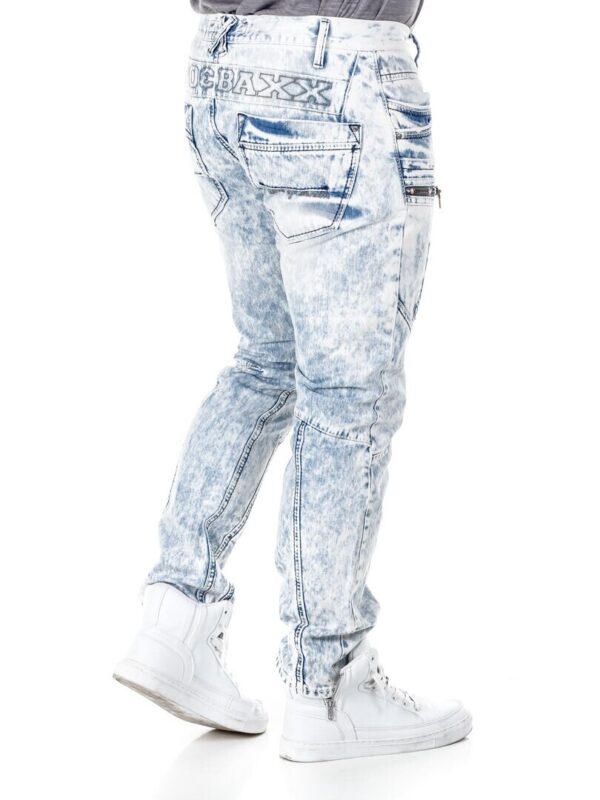 iceblue stylish pockets denim jeans men