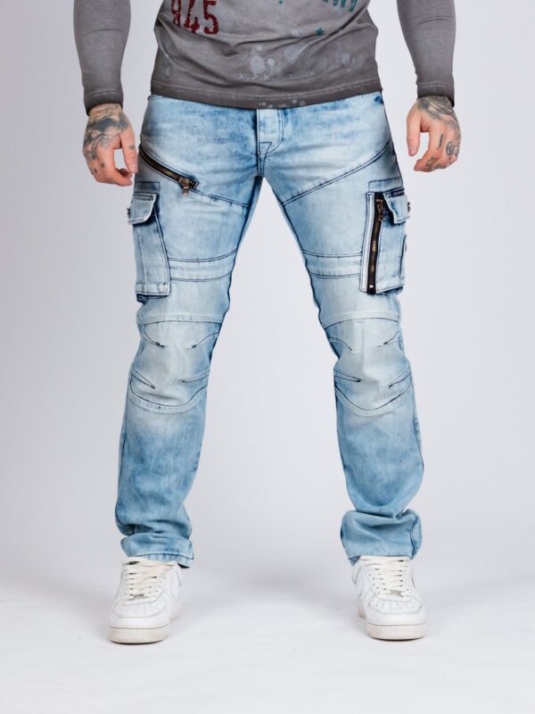 stylish aesthetic iceblue denim jeans cipo and baxx cd809