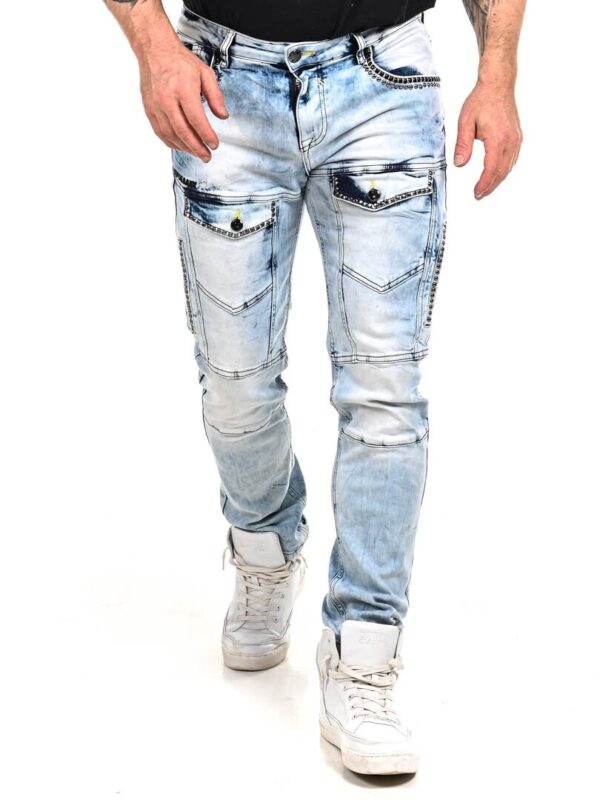 stylish luxury blue denim jeans men cipo and baxx cd810